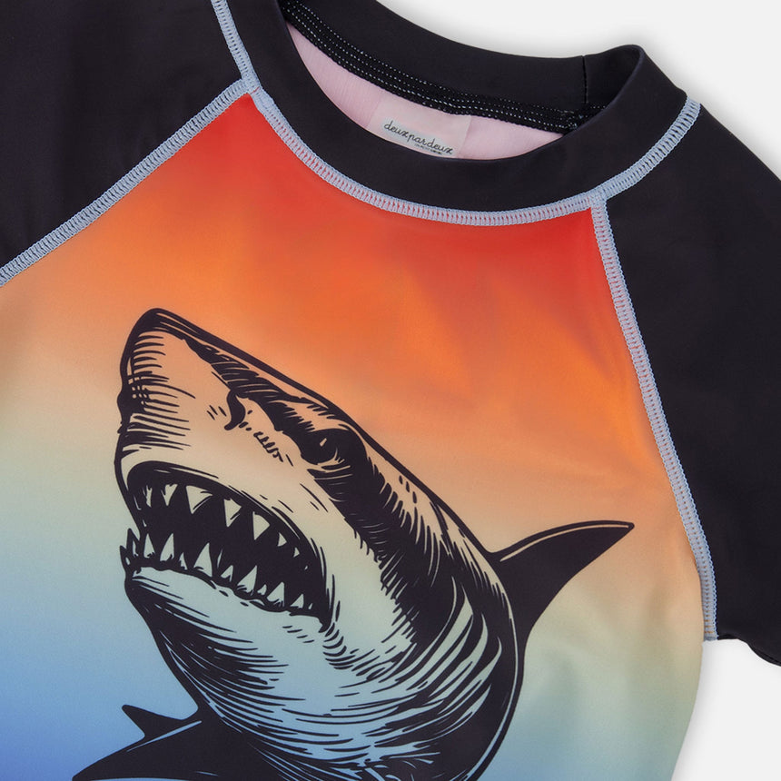 T-shirt Maillot Requin 2-6ans-Deux par Deux-2X2-H30OB65-159B-CLÉMENT