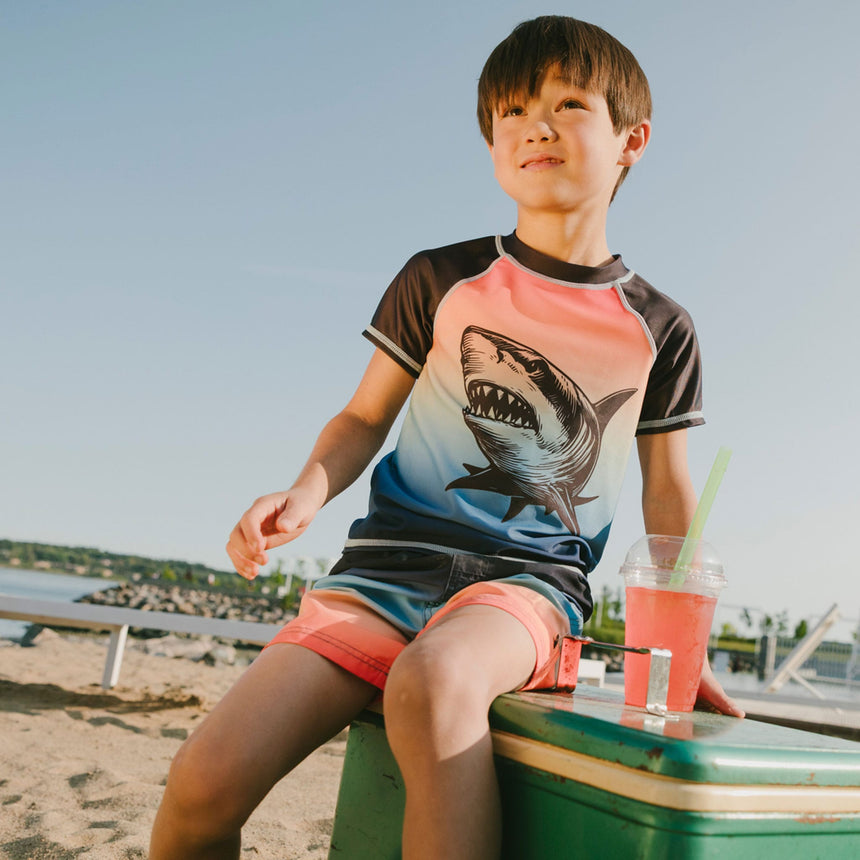 T-shirt Maillot Requin 2-6ans-Deux par Deux-2X2-H30OB65-159B-CLÉMENT