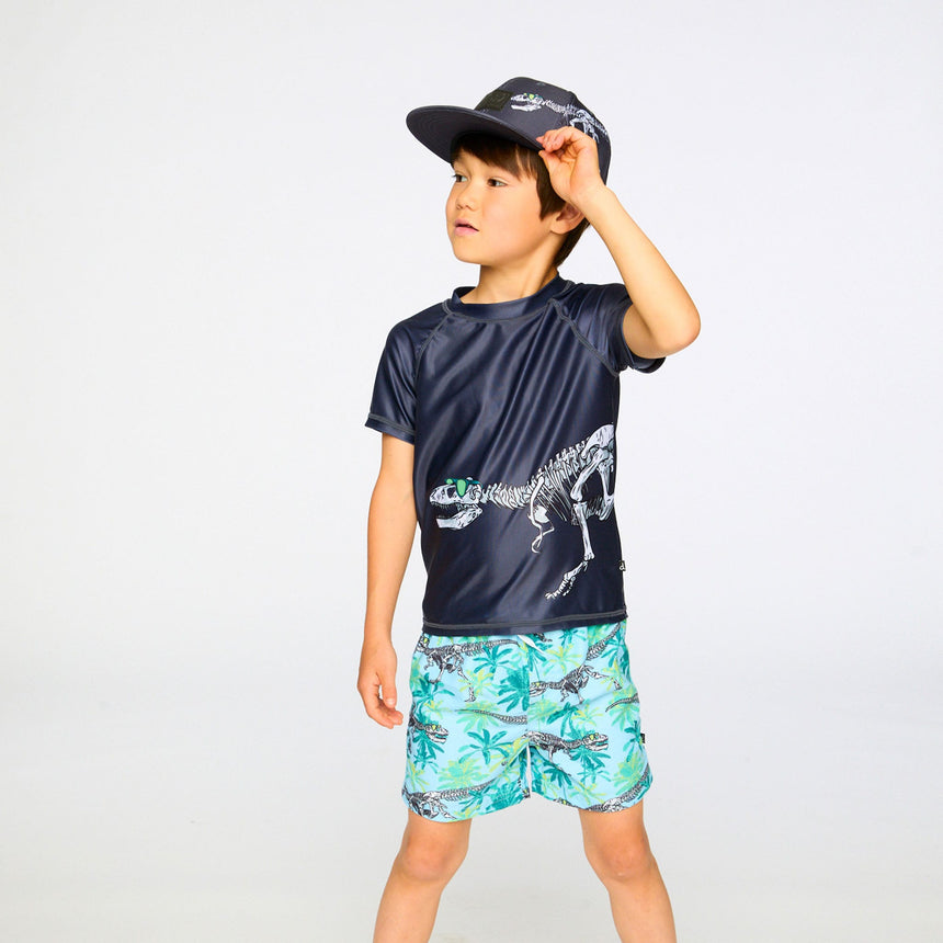 T-shirt Maillot Dino 2-6ans-Deux par Deux-2X2-H30OB68-999-CLÉMENT