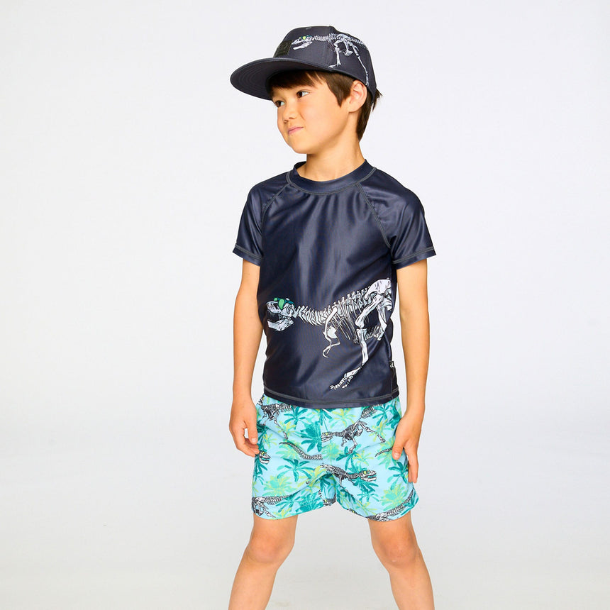 T-shirt Maillot Dino 2-6ans-Deux par Deux-2X2-H30OB68-999-CLÉMENT