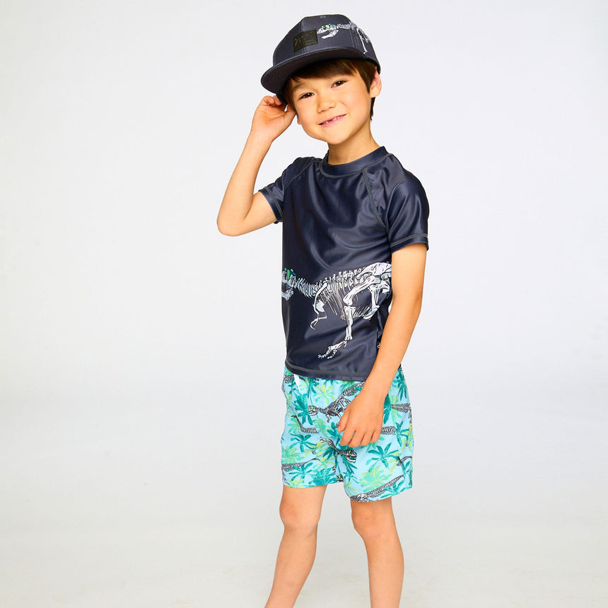 T-shirt Maillot Dino 2-6ans-Deux par Deux-2X2-H30OB68-999-CLÉMENT