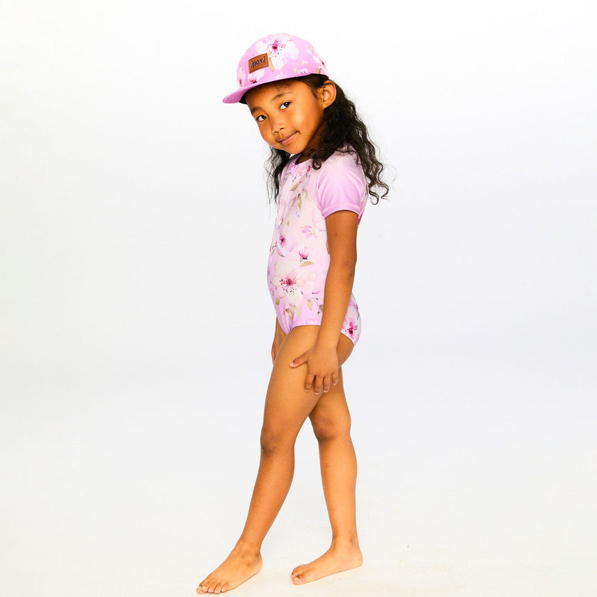 Maillot UV Lilas Fleurs 2-6ans-Deux par Deux-2X2-H30OG11-143B-CLÉMENT