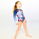 Maillot UV Roses 2-6ans-Deux par Deux-2X2-H30OG20-144B-CLÉMENT
