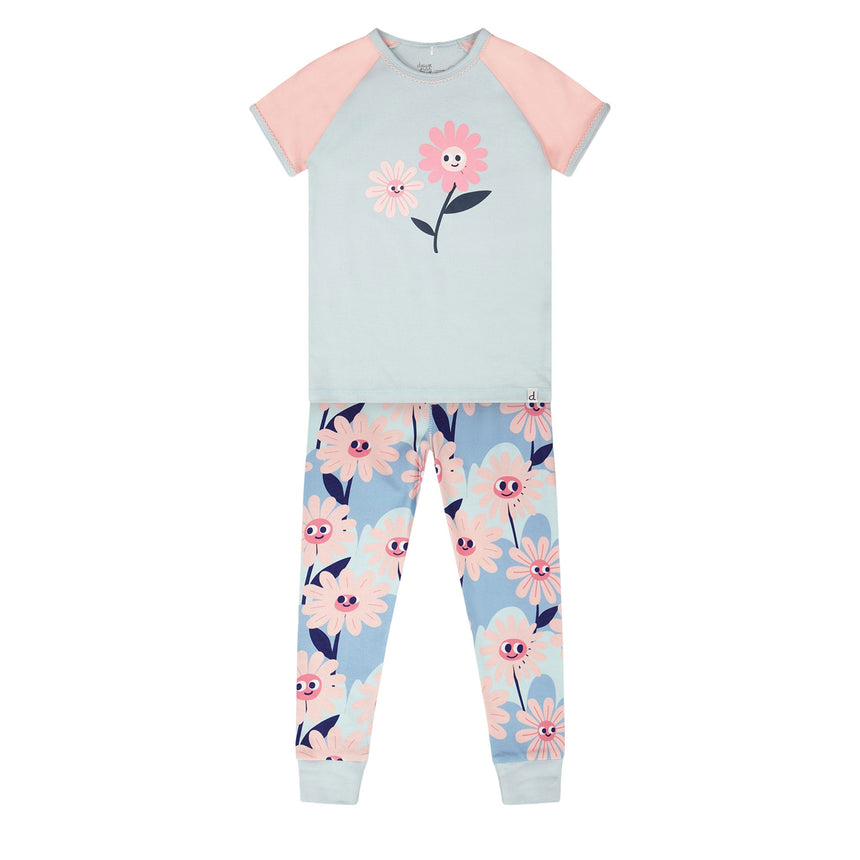 Pyjama Fleurs 2-6ans-Deux par Deux-Menthe-2-2X2-H30PG12-095B-CLÉMENT