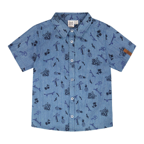 Chemise Skate Boys 3-6ans-Deux par Deux-Bleu-3-2X2-H30U15-114-CLÉMENT