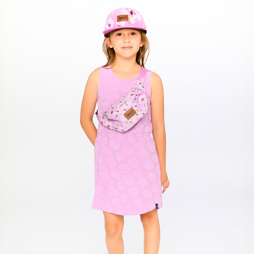 Casquette Lilas Fleurs 3-14ans-Deux par Deux-2X2-H30VGC-143-CLÉMENT