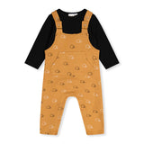 Ensemble Salopette Animaux Bois 6-24mois-Deux par Deux-Noir-6 m-2X2-J20D40-9990-CLÉMENT
