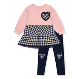 Tunique Coeur Douillet 3-6ans-Deux par Deux-Rose-3-2X2-J20F10-622B-CLÉMENT