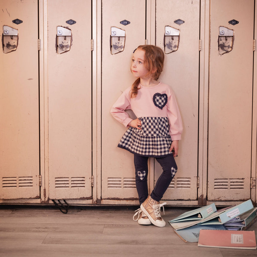 Tunique Coeur Douillet 3-6ans-Deux par Deux-2X2-J20F10-622B-CLÉMENT