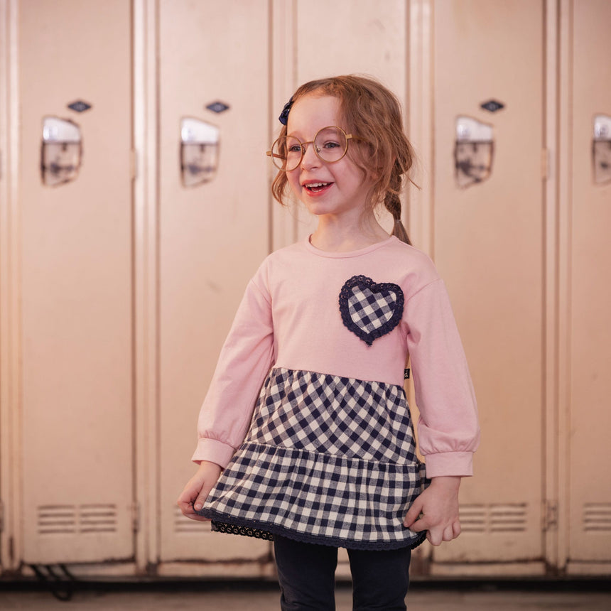 Tunique Coeur Douillet 3-6ans-Deux par Deux-2X2-J20F10-622B-CLÉMENT