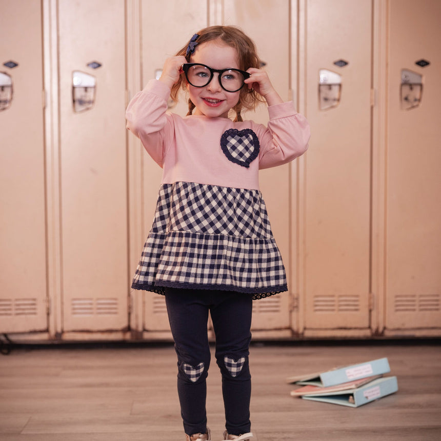 Tunique Coeur Douillet 3-6ans-Deux par Deux-2X2-J20F10-622B-CLÉMENT