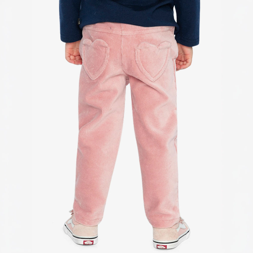Tregging Velour Coeur 3-6ans-Deux par Deux-2X2-J20F21-622B-CLÉMENT