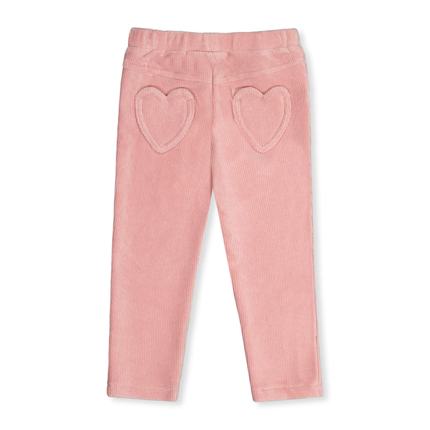 Tregging Velour Coeur 3-6ans-Deux par Deux-2X2-J20F21-622B-CLÉMENT