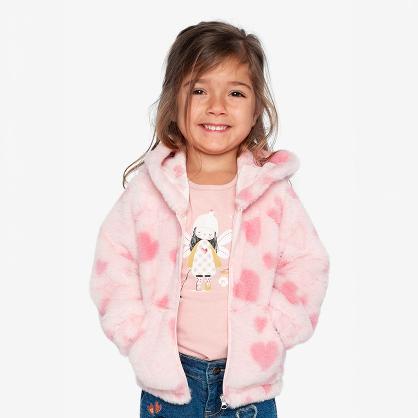 Veste Peluche Coeur 3-6ans-Deux par Deux-2X2-J20F50-253B-CLÉMENT