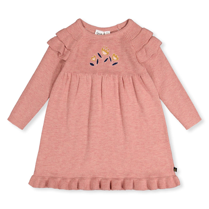 Robe Fleurs Douillets 12-24mois-Deux par Deux-Rose-12 m-2X2-J20FT89B-643-CLÉMENT