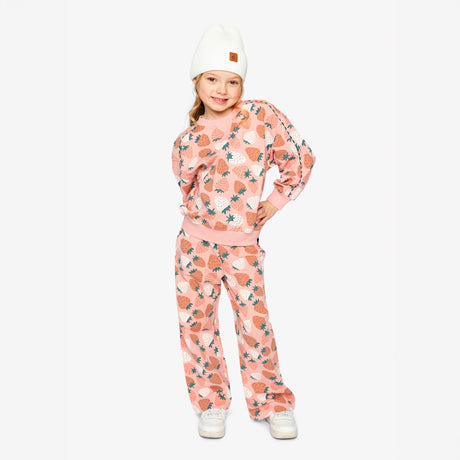 Pantalon Ouaté Fraise 3-6ans-Deux par Deux-2X2-J20G21-257B-CLÉMENT