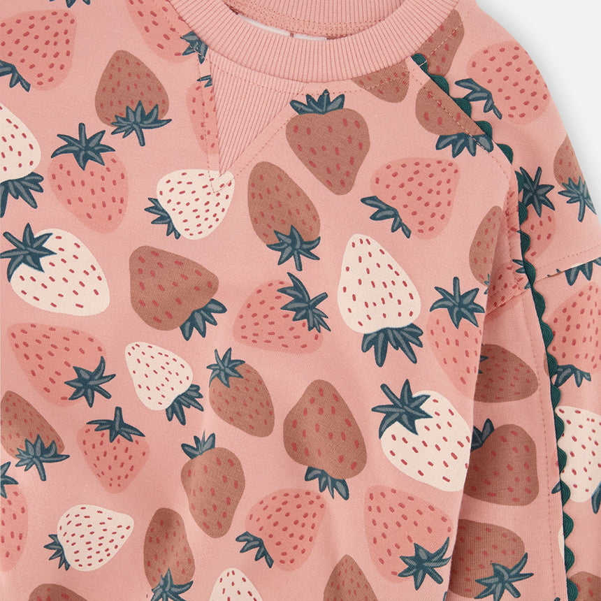 Gilet Ouaté Fraise 3-6ans-Deux par Deux-2X2-J20G30-257B-CLÉMENT