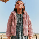 Veste Peluche Fraise 7-10ans-Deux par Deux-2X2-J20G50-6500C-CLÉMENT