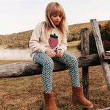 Legging Fleur Fraise 7-10ans-Deux par Deux-2X2-J20G60-258C-CLÉMENT