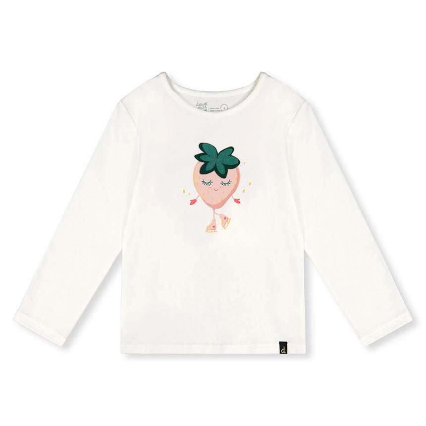 T-shirt Fraise 3-6ans-Deux par Deux-Ivoire-3-2X2-J20G70-1010B-CLÉMENT
