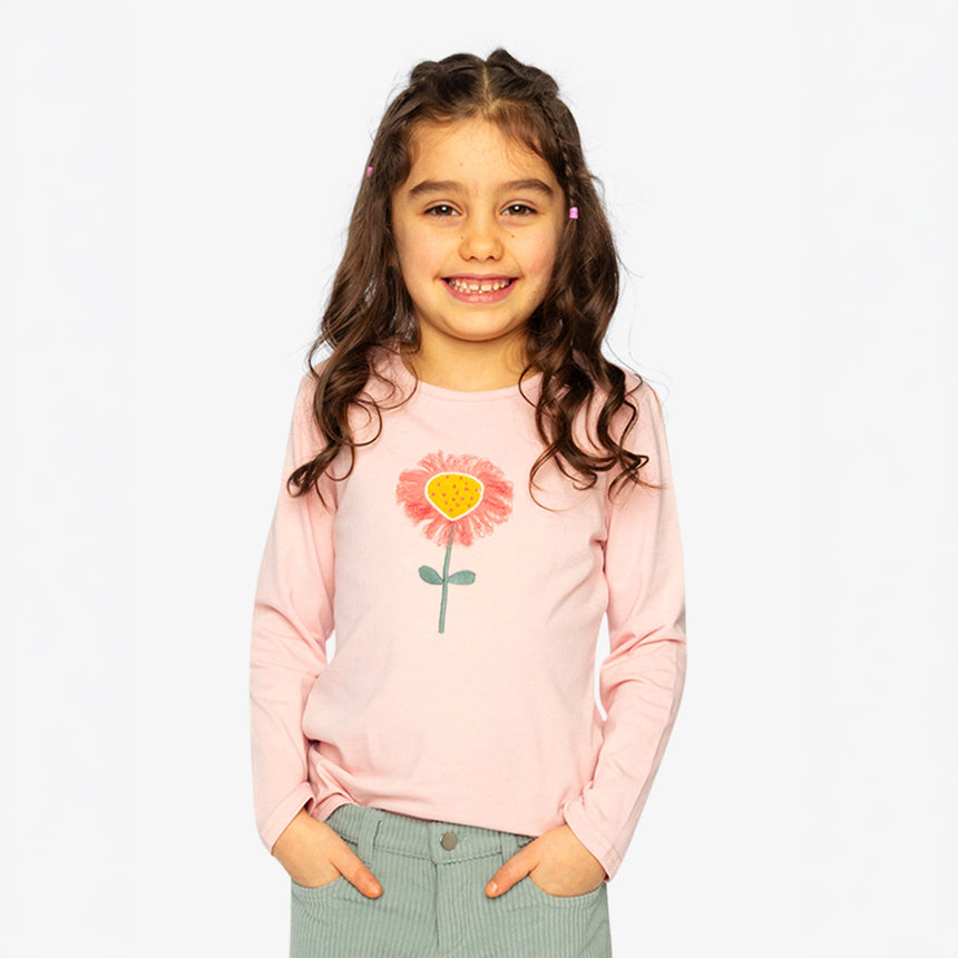 T-shirt Fleur Fraise 3-6ans-Deux par Deux-2X2-J20G70-6220B-CLÉMENT