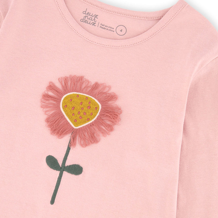 T-shirt Fleur Fraise 3-6ans-Deux par Deux-2X2-J20G70-6220B-CLÉMENT