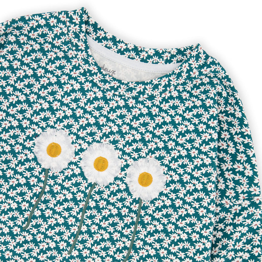 T-shirt Fleur Fraise 3-6ans-Deux par Deux-2X2-J20G71-258B-CLÉMENT