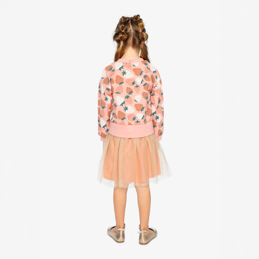 Robe Fraise Givrée 3-6ans-Deux par Deux-2X2-J20G85-257B-CLÉMENT
