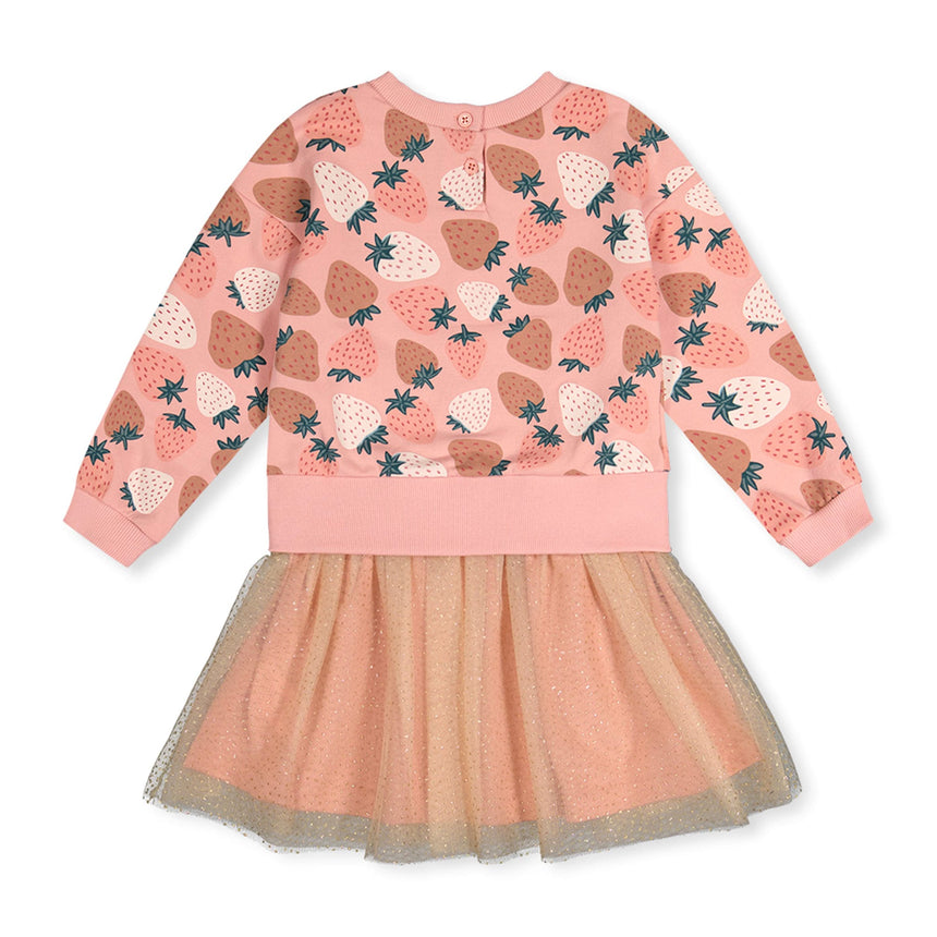 Robe Fraise Givrée 3-6ans-Deux par Deux-2X2-J20G85-257B-CLÉMENT