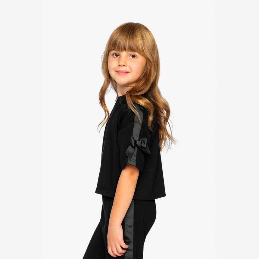 T-shirt Caramel Noir 3-6ans-Deux par Deux-2X2-J20H72-999B-CLÉMENT