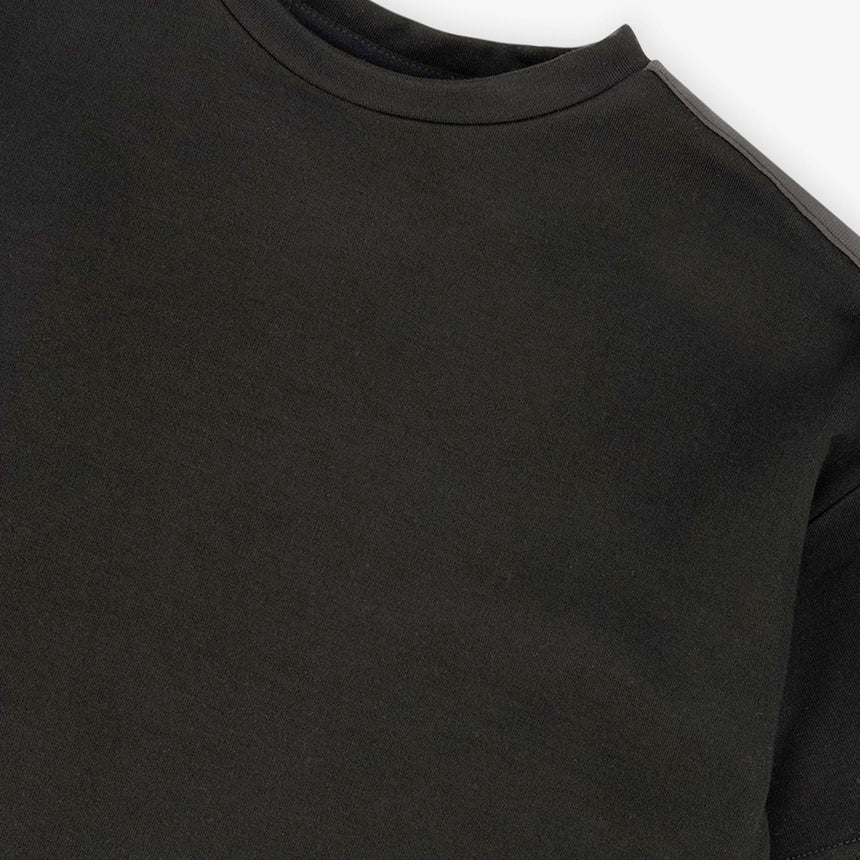 T-shirt Caramel Noir 3-6ans-Deux par Deux-2X2-J20H72-999B-CLÉMENT