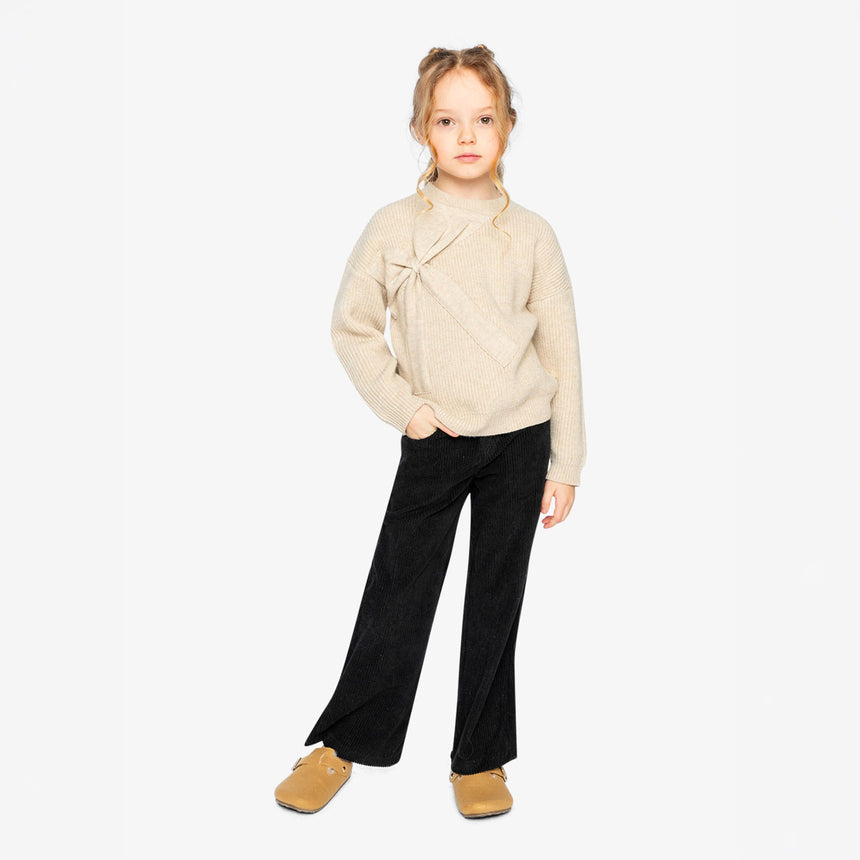 Pull Boucle Caramel Noir 3-6ans-Deux par Deux-2X2-J20HT31-101B-CLÉMENT