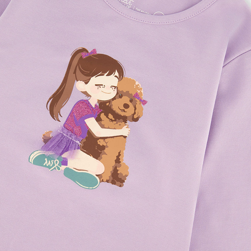 T-shirt Caniche Chic 7-10ans-Deux par Deux-2X2-J20I70-5180C-CLÉMENT