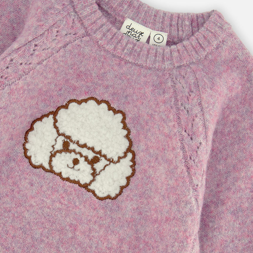 Robe Tricot Chic Caniche 7-10ans-Deux par Deux-2X2-J20IT87-518C-CLÉMENT