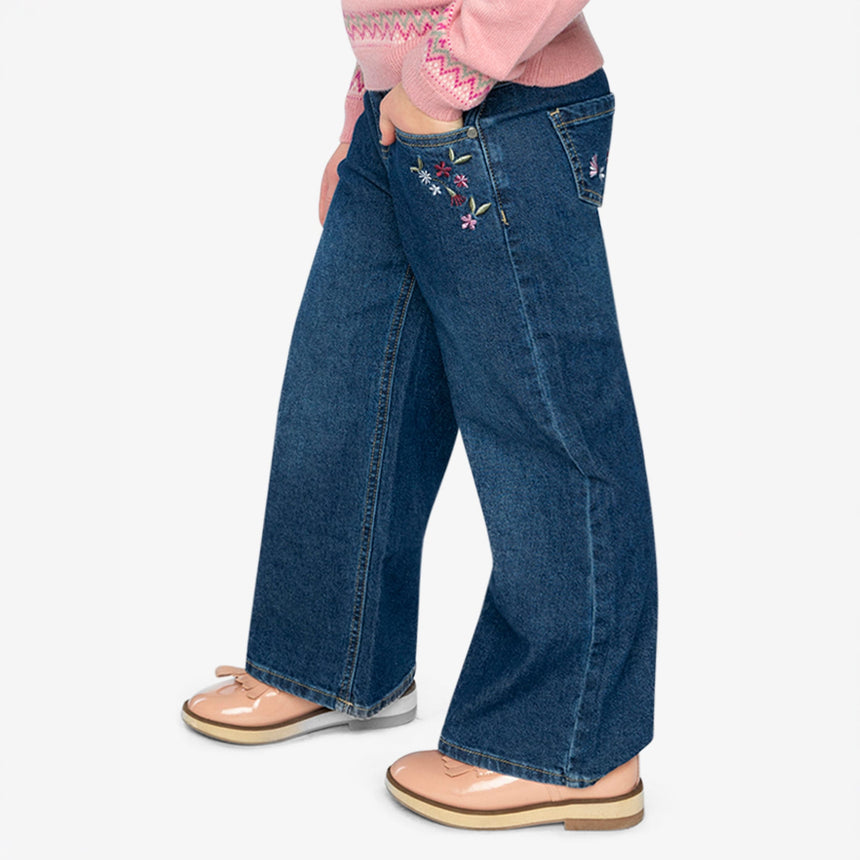 Jeans Douce Poésie 7-10ans-Deux par Deux-2X2-J20K23-125C-CLÉMENT