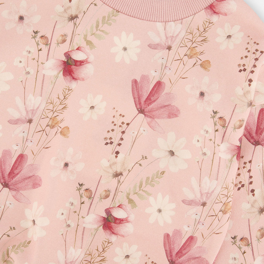 Gilet Ouaté Fleurs Poésie 7-10ans-Deux par Deux-2X2-J20K30-301C-CLÉMENT