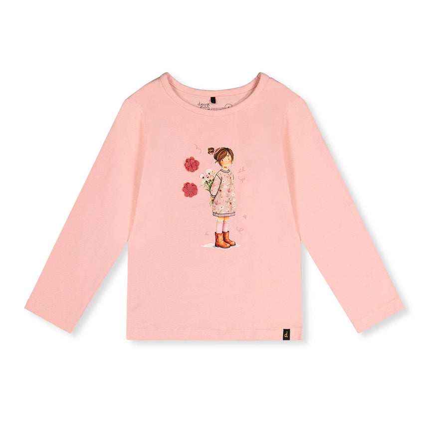 T-shirt Douce Poésie 3-6ans-Deux par Deux-Rose-3-2X2-J20K70-6220B-CLÉMENT