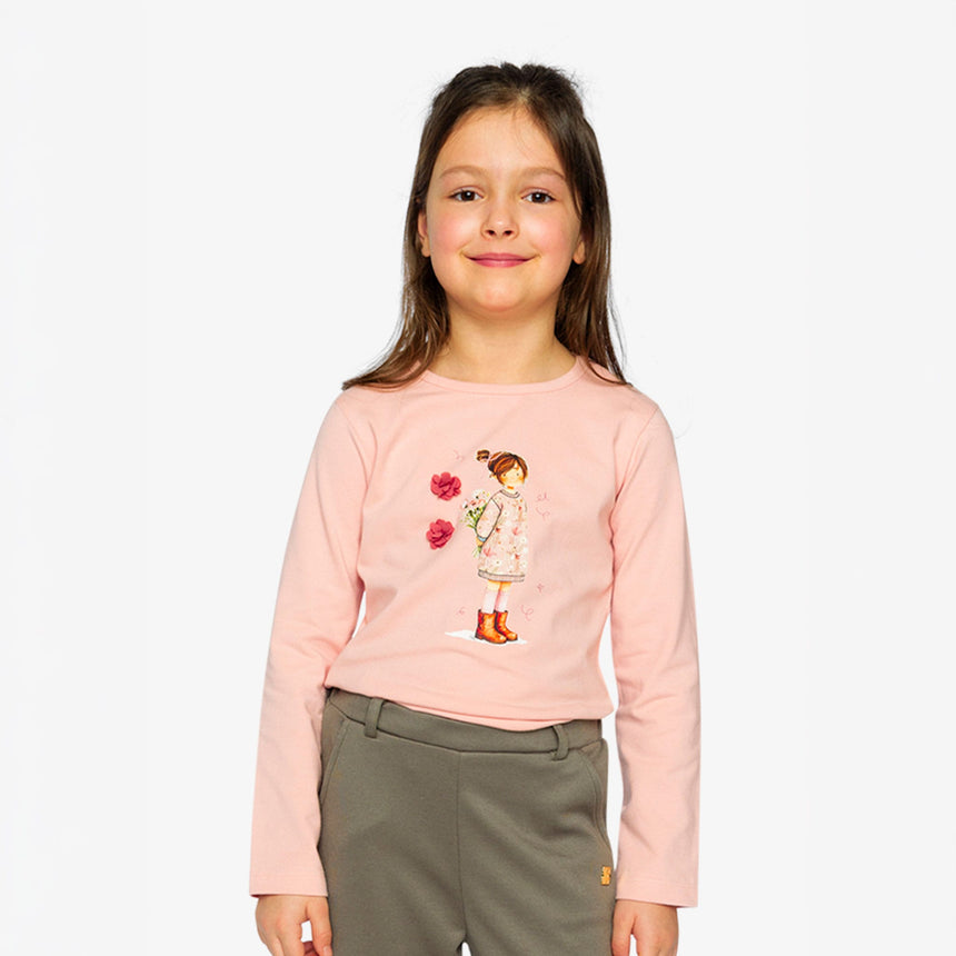 T-shirt Douce Poésie 3-6ans-Deux par Deux-2X2-J20K70-6220B-CLÉMENT