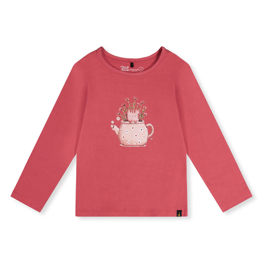 T-shirt Poésie 7-10ans-Deux par Deux-Rose-7-2X2-J20K70-6930C-CLÉMENT