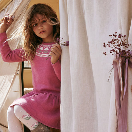 Robe Tricot Douce Poésie 7-10ans-Deux par Deux-2X2-J20KT85-693C-CLÉMENT