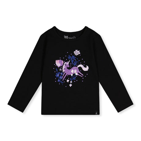 T-shirt Licorne 3-6ans-Deux par Deux-Noir-3-2X2-J20L70-999B-CLÉMENT