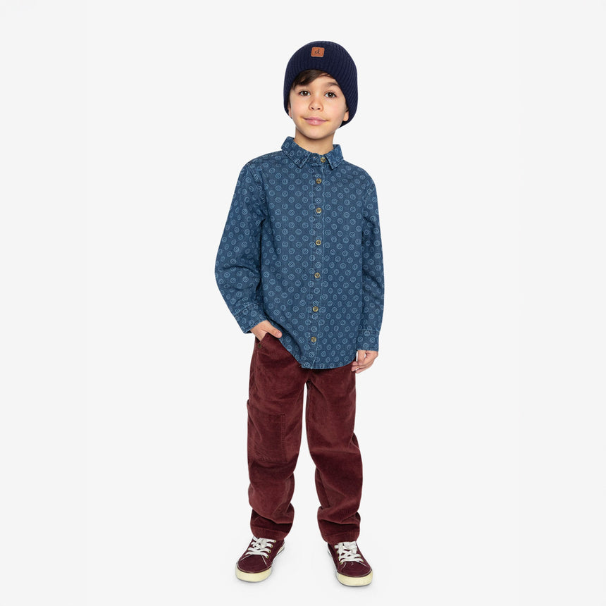 Chemise Smiley 3-6ans-Deux par Deux-2X2-J20M15-315B-CLÉMENT