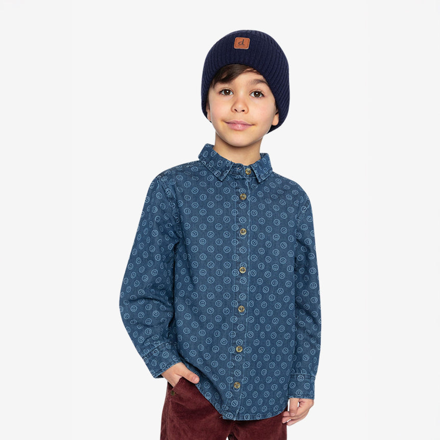 Chemise Smiley 3-6ans-Deux par Deux-2X2-J20M15-315B-CLÉMENT