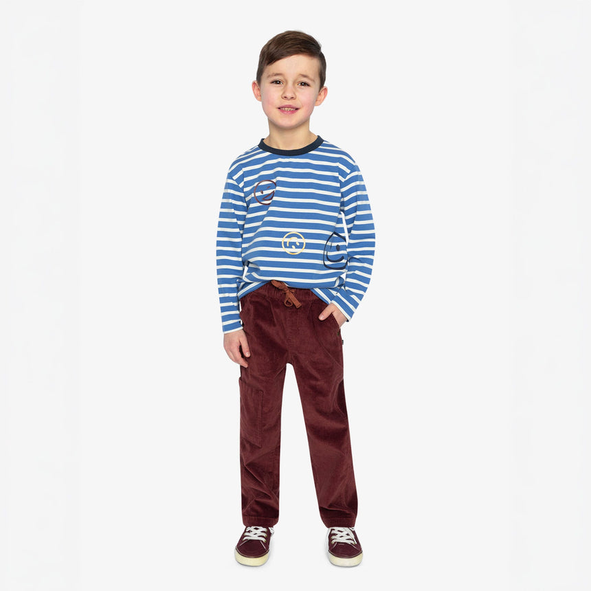 T-shirt Rayé Smiley 7-10ans-Deux par Deux-2X2-J20M73-316C-CLÉMENT