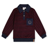 Polo Rayé Esprit Campus 7-10ans-Deux par Deux-Bordeaux-7-2X2-J20M74-317C-CLÉMENT