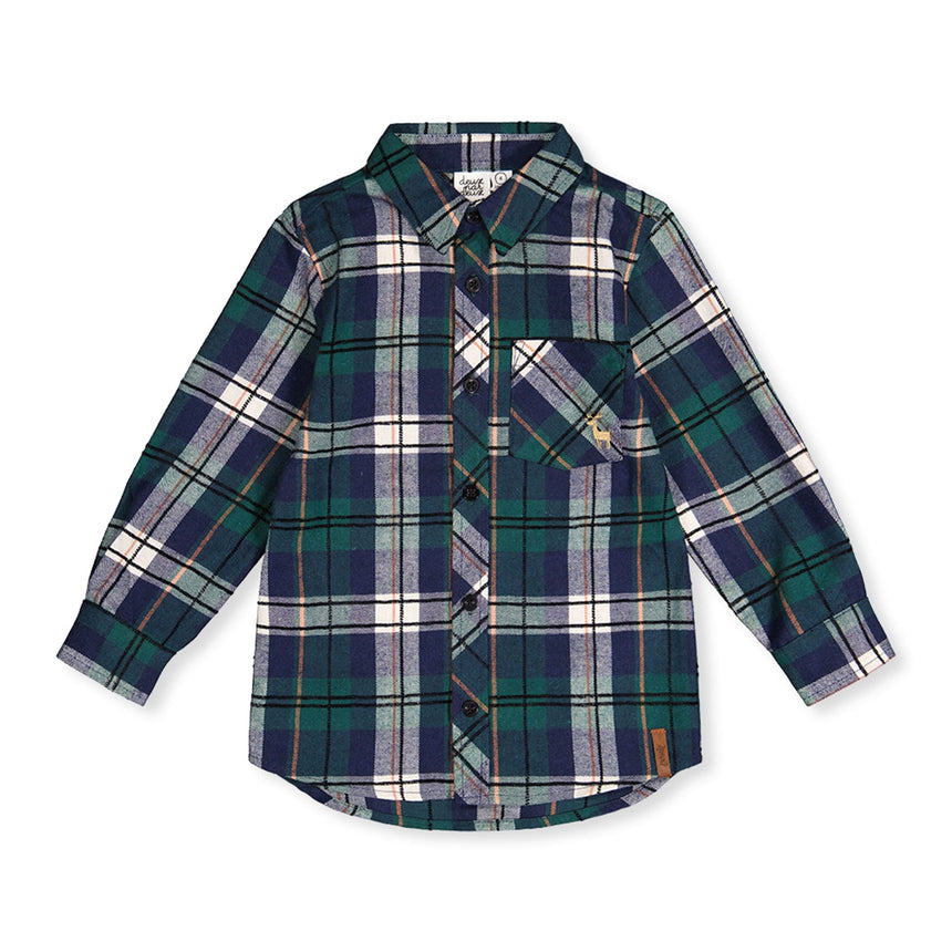 Chemise Carreaux 3-6ans-Deux par Deux-Forêt-3-2X2-J20OB16-314B-CLÉMENT