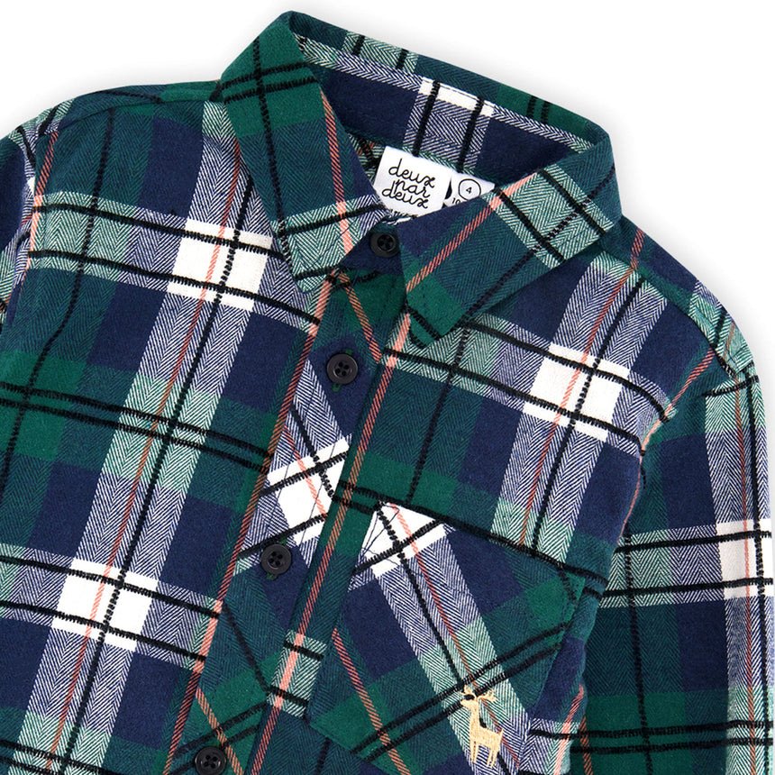Chemise Carreaux 3-6ans-Deux par Deux-2X2-J20OB16-314B-CLÉMENT