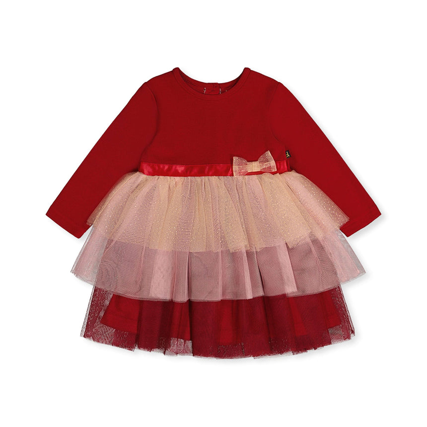 Robe Rouge Noël 6-24mois-Deux par Deux-Rouge-6 m-2X2-J20OG85B-CLÉMENT
