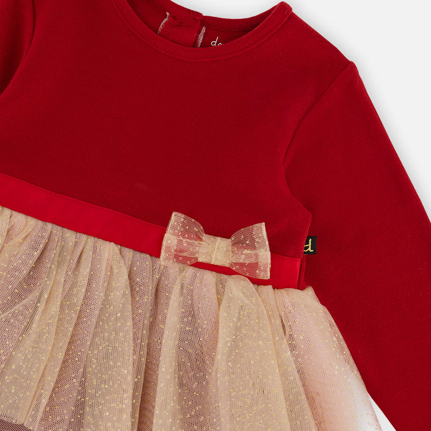 Robe Rouge Noël 6-24mois-Deux par Deux-2X2-J20OG85B-CLÉMENT