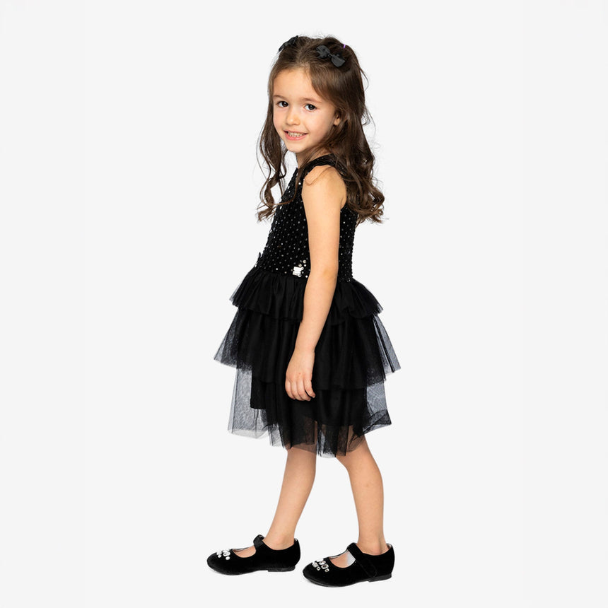 Robe Noire Chic 3-6ans-Deux par Deux-2X2-J20Q86-999B-CLÉMENT
